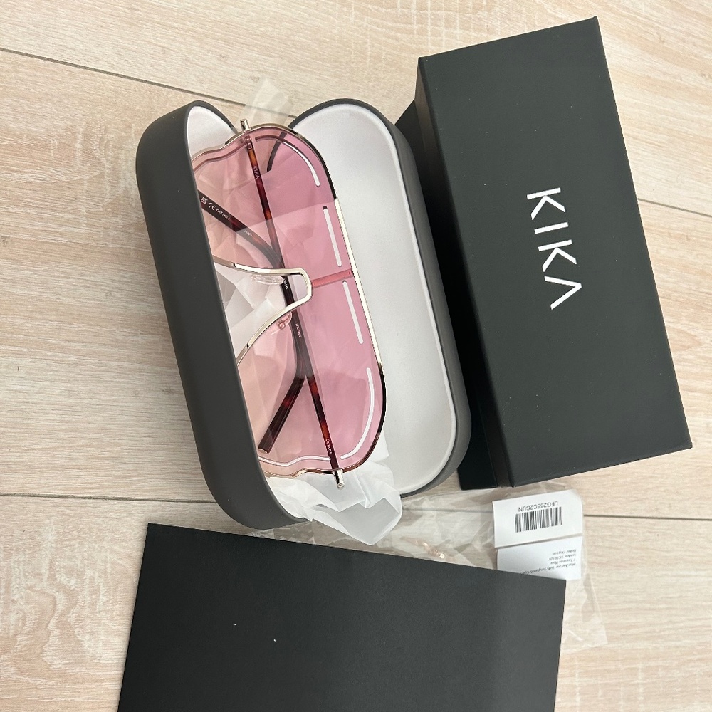 Kika Gardenia Sunglasses in Pink Gradient and Light Gold
